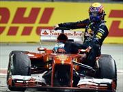 F1: Webber castigado por tomar "aventón" de Alonso en Singapur