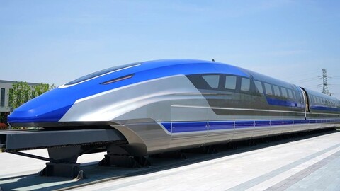 China: tren de levitación magnética supera los 600 km/h