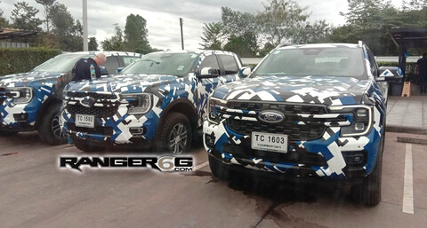 Nueva Ford Ranger: fotos espía de distintas versiones de la pick-up