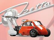 BMW Isetta V8 Dragster a toda velocidad