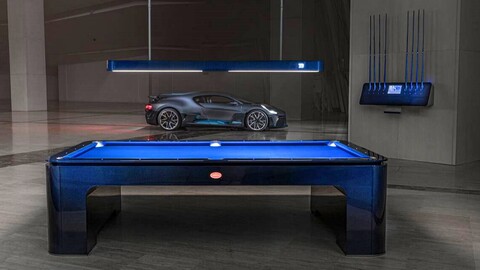 Bugatti crea una mesa de billar inspirada en el diseño del Divo