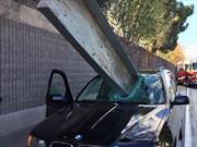 Impactante accidente de un BMW X5, el conductor resultó ileso 
