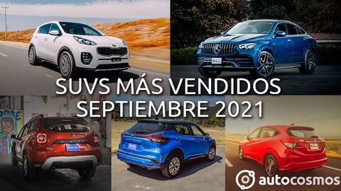 Los 10 SUVs más vendidos en septiembre 2021