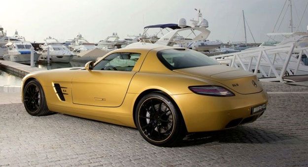 Mercedes SLS AMG Gold Desert Edition