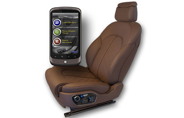 Asiento ajustable a través de un smartphone