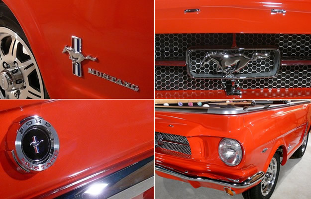 Juega billar a bordo de un Ford Mustang 65