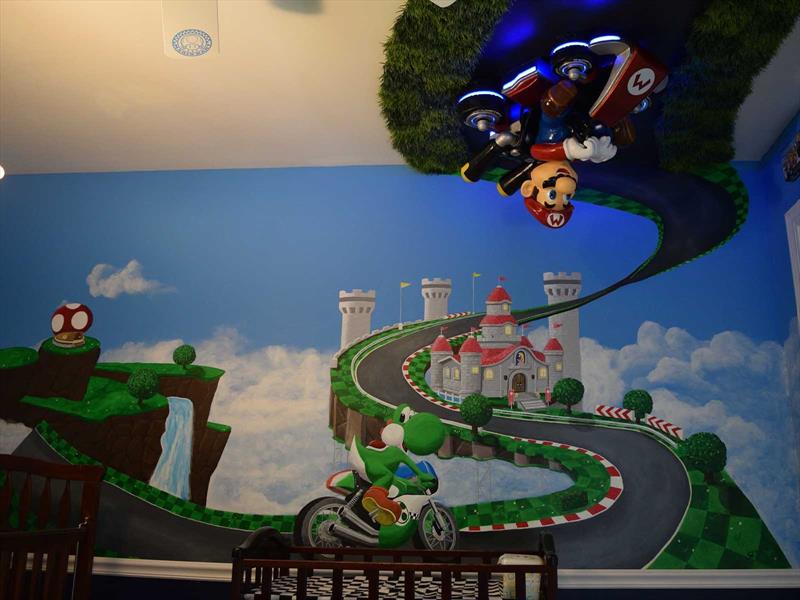 Video: Convierte el cuarto del bebé en una pista de Mario Kart