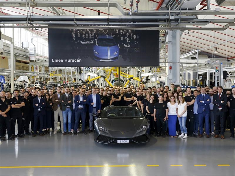 Lamborghini Huracán alcanza las 8,000 unidades producidas