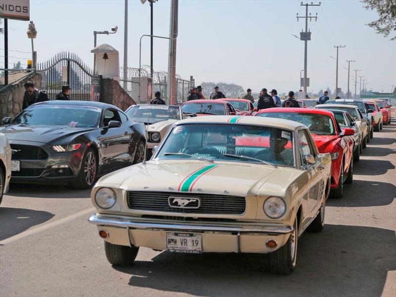 Ford arma la mayor caravana de Mustang de la historia