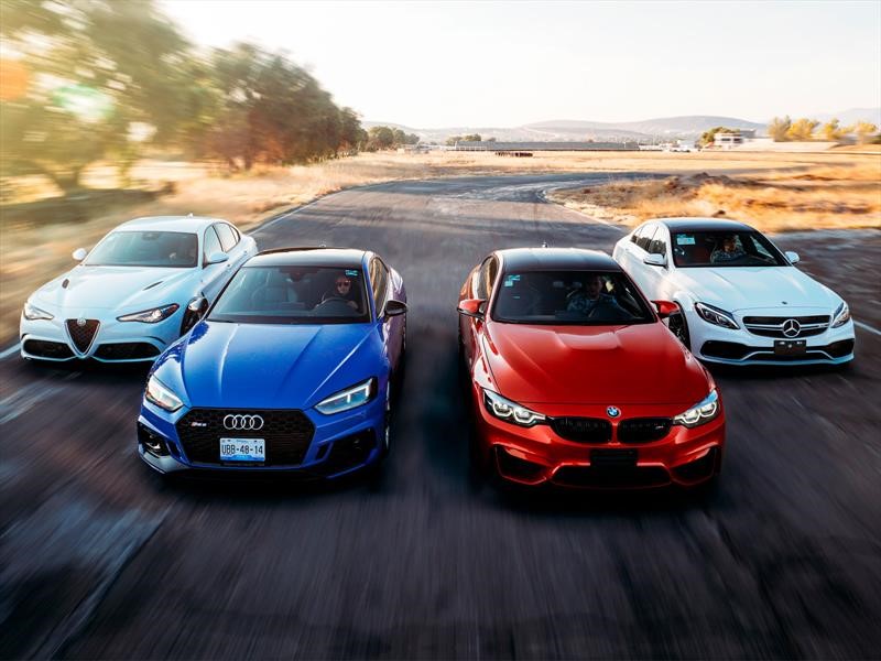 Comparativa: Alfa Romeo Giulia Quadrifoglio vs Audi RS5 vs BMW M4 vs Mercedes-AMG C63 S
