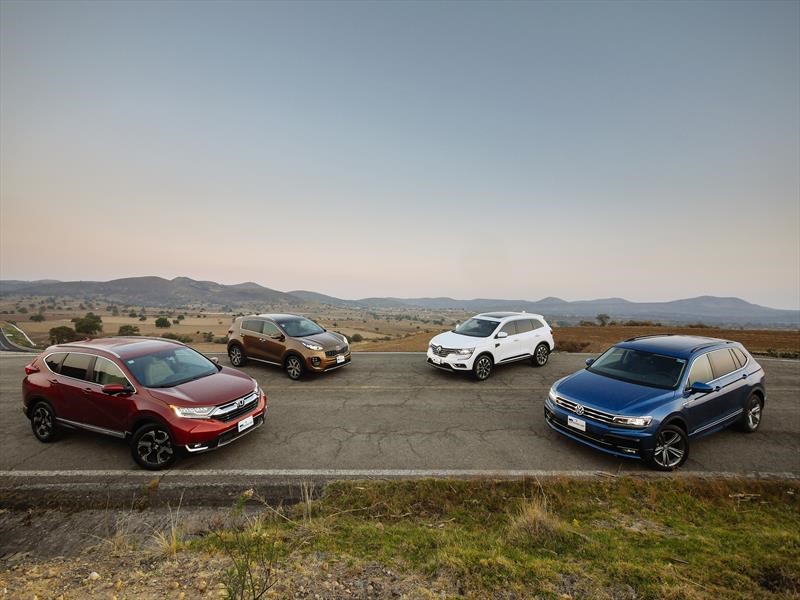 Comparativa: Honda CR-V VS Volkswagen Tiguan VS Renault Koleos VS KIA Sportage