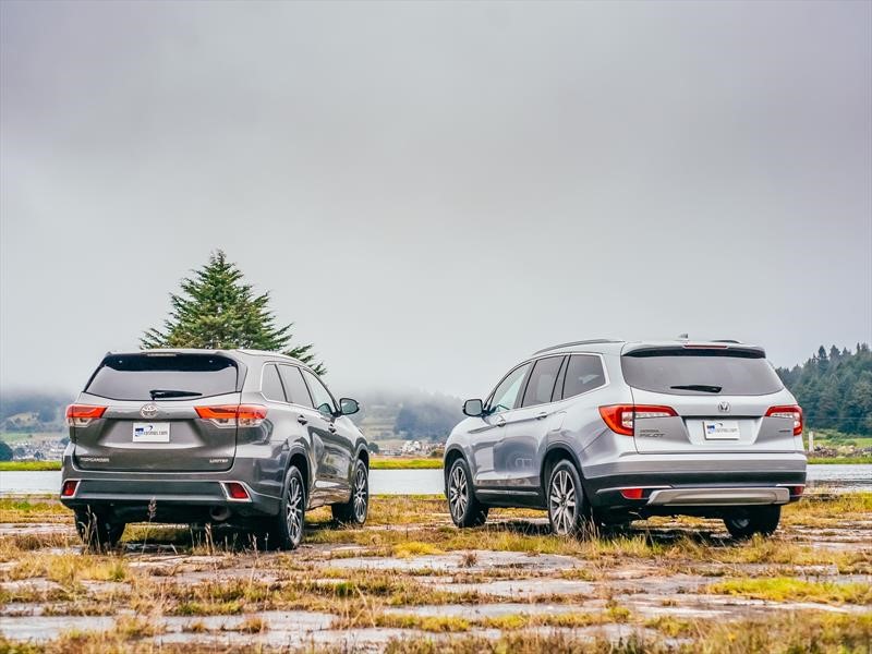 Frente a Frente: Honda Pilot 2019 VS Toyota Highlander 2018