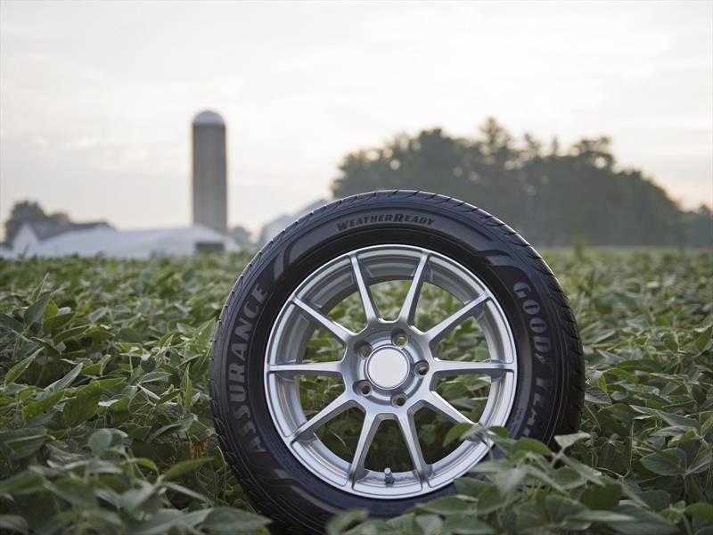 Goodyear hace llantas con aceite de soya