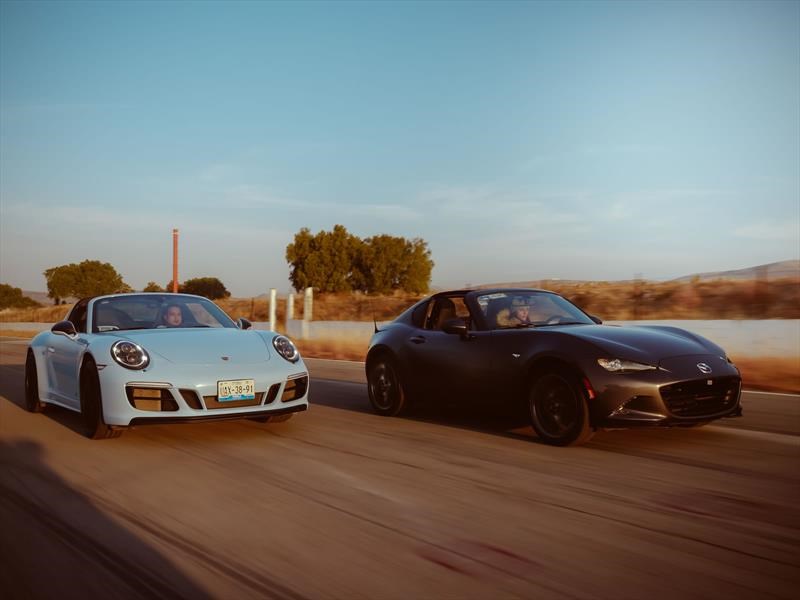 Mazda MX-5 RF vs Porsche 911 Targa, purismo a cielo abierto