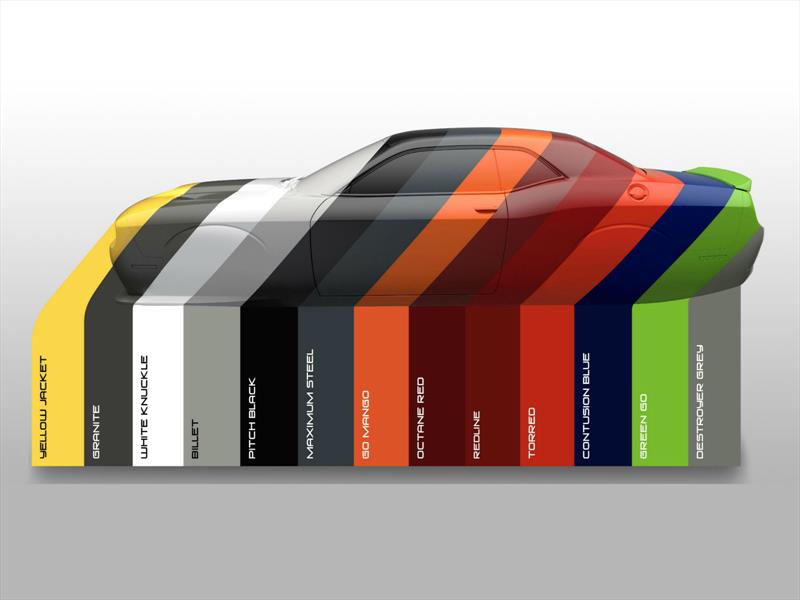 Dodge Challenger Color Chart